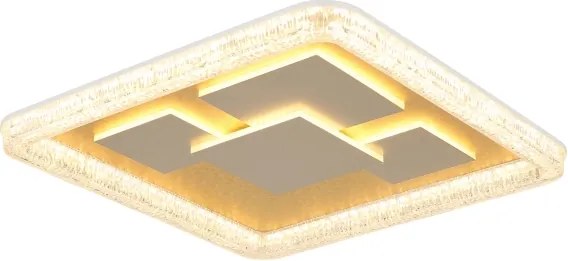 Globo 48476-40 - Plafonieră LED LORAINE LED/40W/230V 48,8x48,8 cm aurie