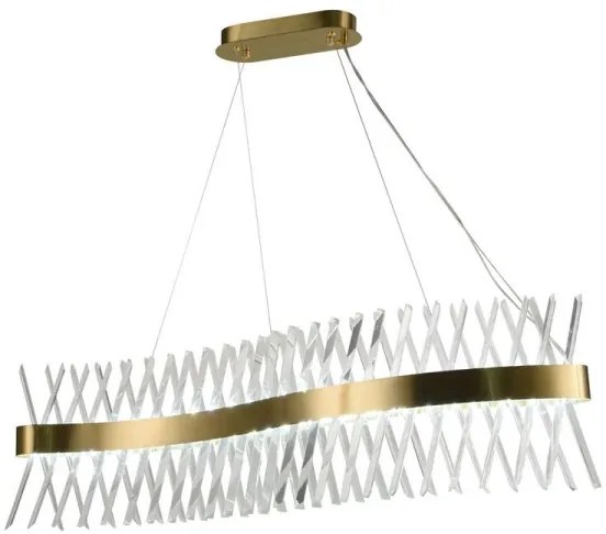 Lustră LED de cristal dimabilă pe cablu LED/95W/230V + telecomandă