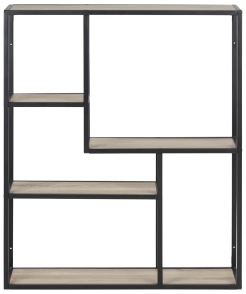 Etajeră de perete SARON stejar/negru