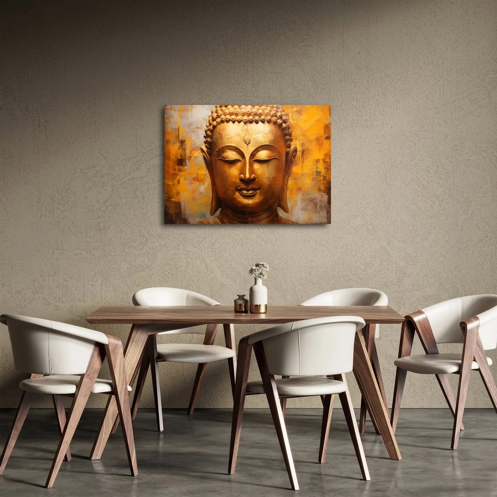 Tablou - Buddha, pictură în ulei (70x50 cm)