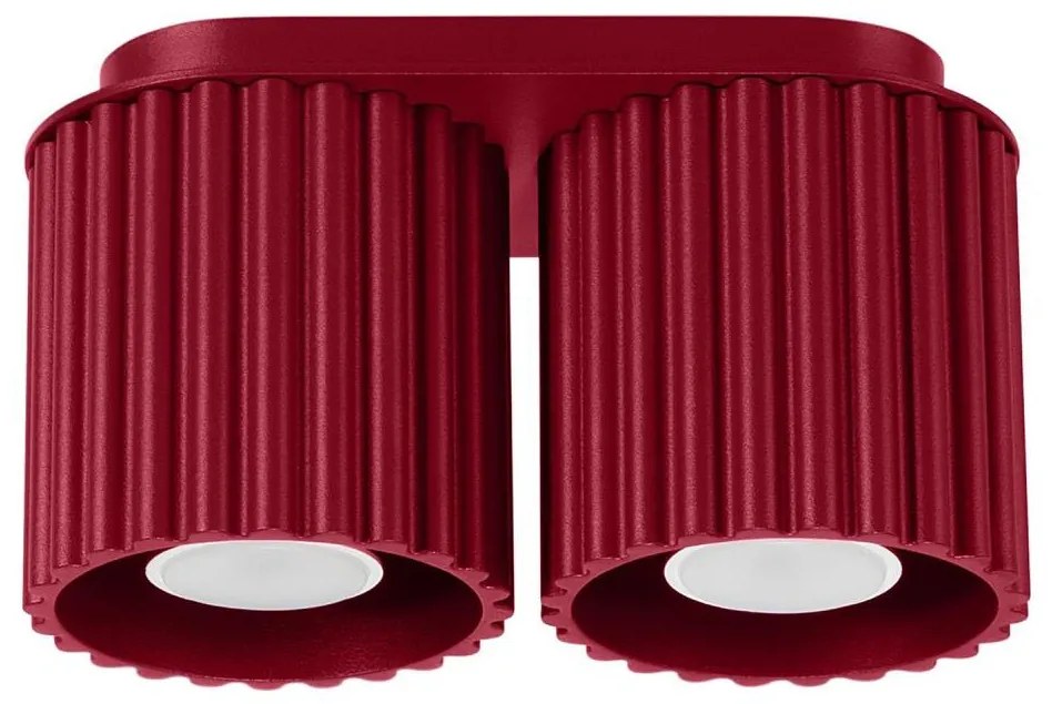 Sollux SL.1820 - Spot AURA 2x GU10/10W/230V, roșu