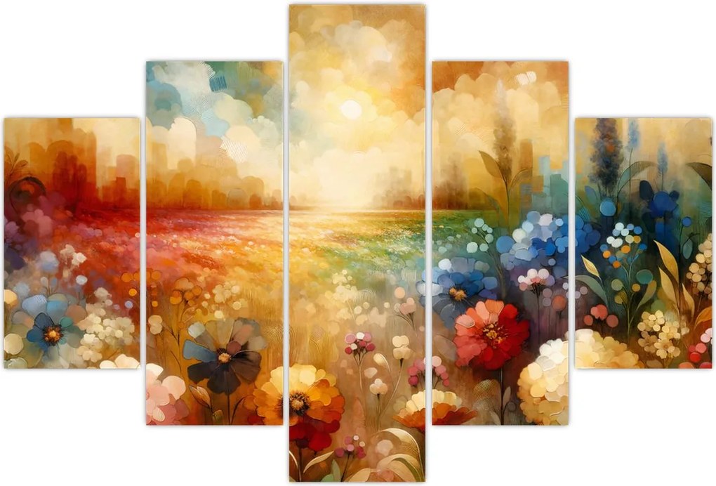 Tablou - Pajiște colorată (150x105 cm)