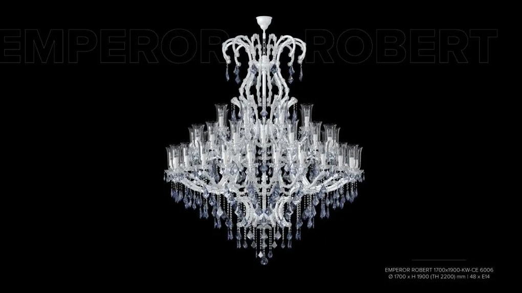 Candelabru Cristal Bohemia Exclusive 48 brate EMPEROR ROBERT