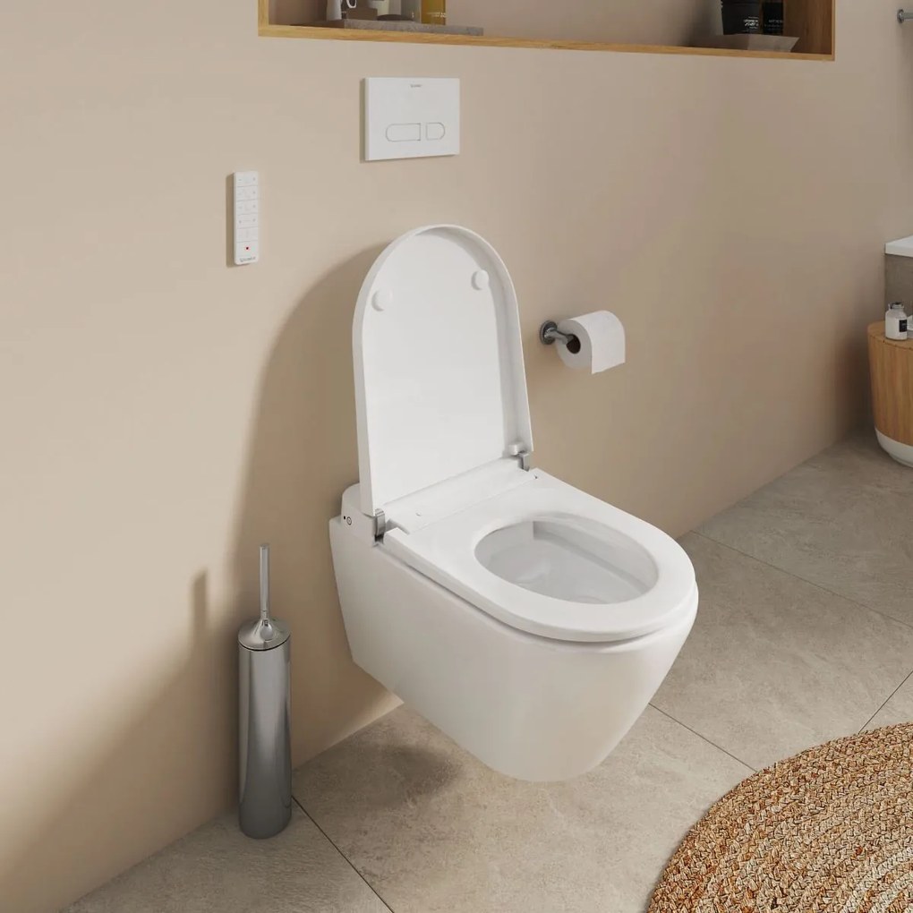 Duravit SensoWash D-Neo toaleta cu spalare agatat fara margine alb 654000012004300