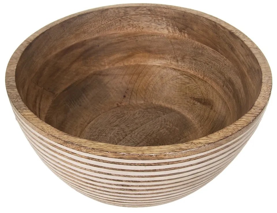 Bol în culoare naturală din lemn ø 24 cm Mango – Orion