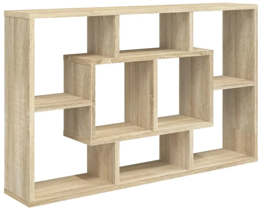 Raft de perete, stejar sonoma, 85x16x52,5 cm, lemn compozit