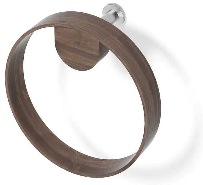 Suport de perete pentru prosoape din lemn de nuc Wireworks Yoku