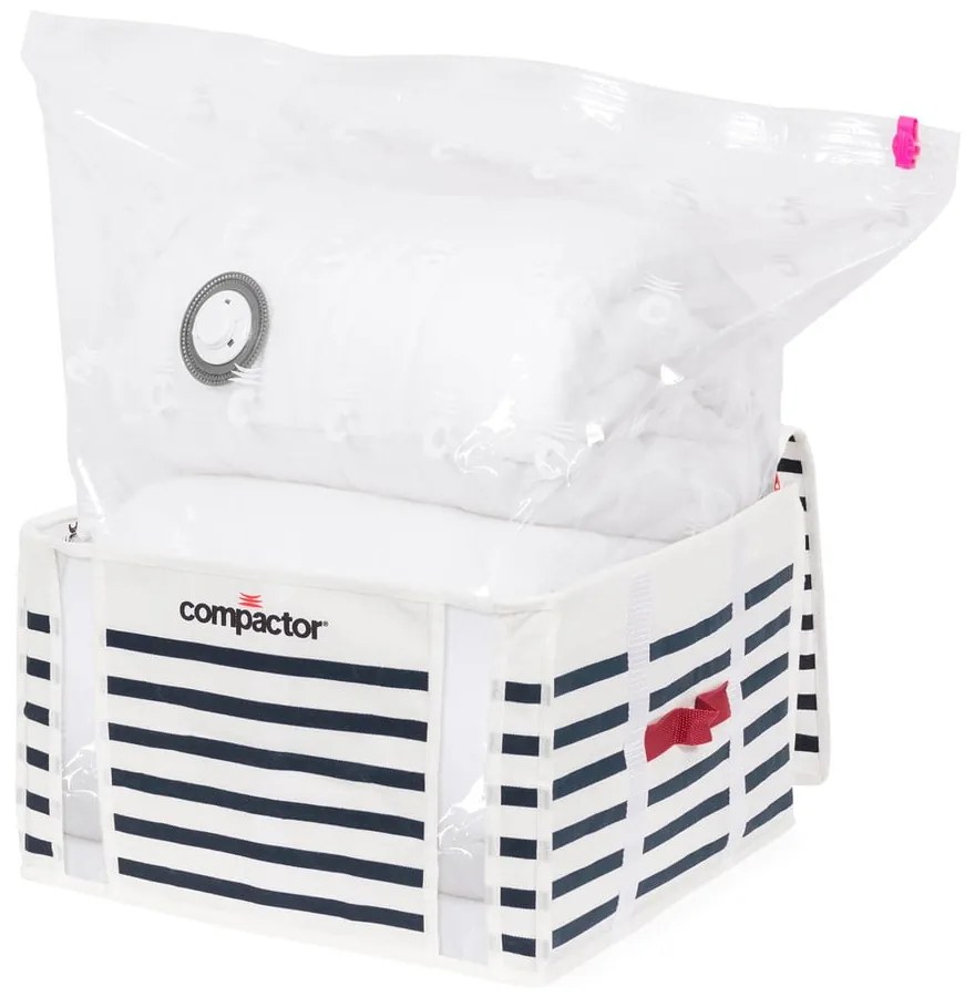 Cutie de depozitare cu vid pentru haine Compactor Mariniere, 125 l