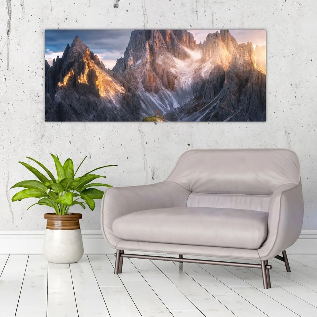 Tablou - Panoramă de munte (120x50 cm)