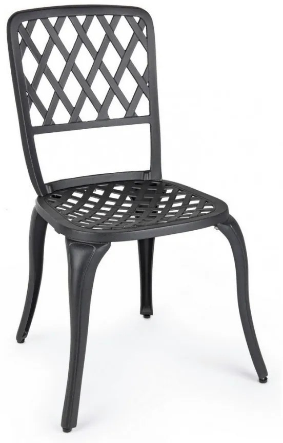 Scaun metalic, antracit, Faenza, Bizzotto
