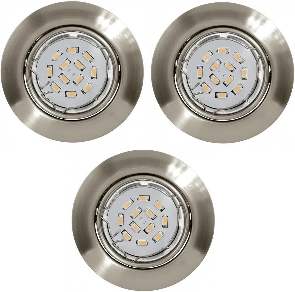 SET 3x Lampă încastrată LED PENETO 3xGU10/5W/230V - Eglo 78226