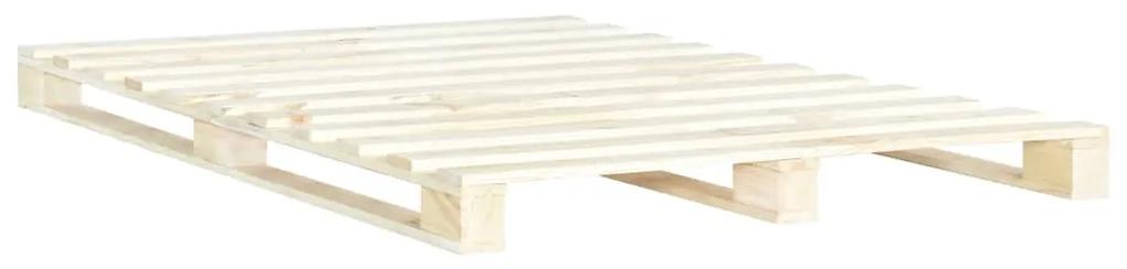 Cadru de pat din paleti, 180 x 200 cm, lemn masiv de pin culoarea lemnului, 180 x 200 cm