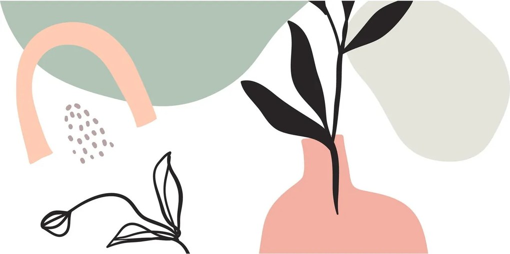 Tablou - Flori într-o vază N⁰3 (120x50 cm)