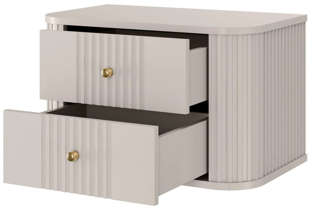 Set noptiere suspendat Vesper 56 cm - cașmir / mânere aurii
