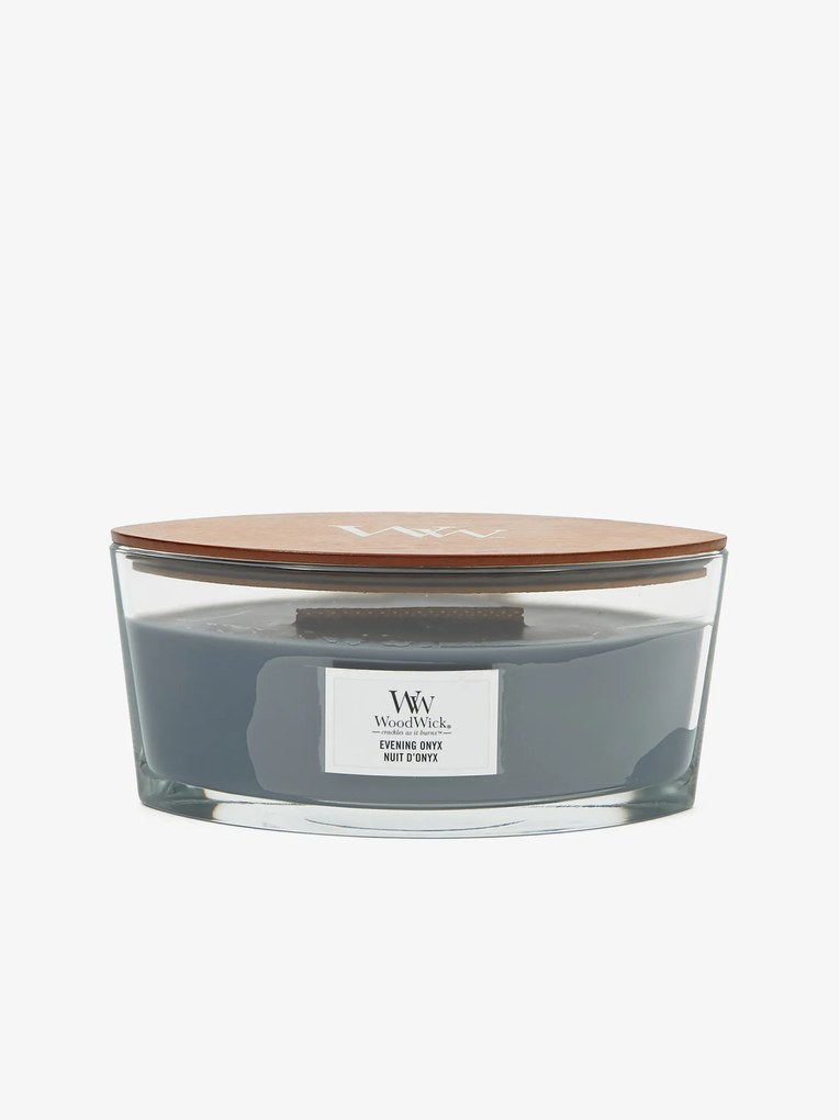 WoodWick parfumata lumanare Evening Onyx barca