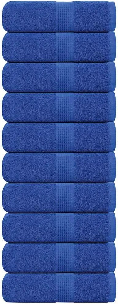vidaXL Prosoape de oaspeți, FROGN, 10 buc., albastru, 30x50 cm, 360 g/m²