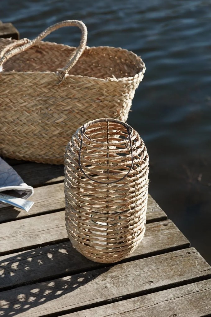 IB Laursen Lampa pentru lumanare COASTAL LIGHT din iarba de mare 37x20 cm