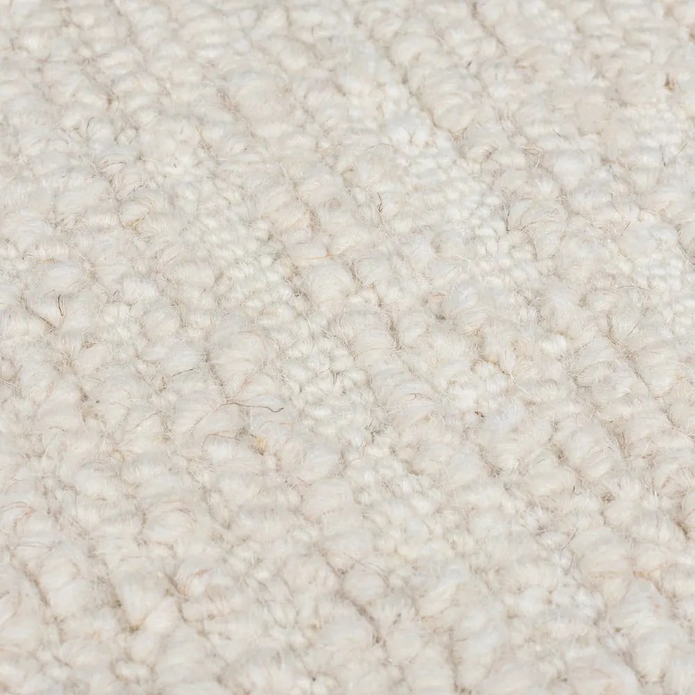 Covor fildeș țesut manual din lână 120x170 cm Harris Boucle – Flair Rugs