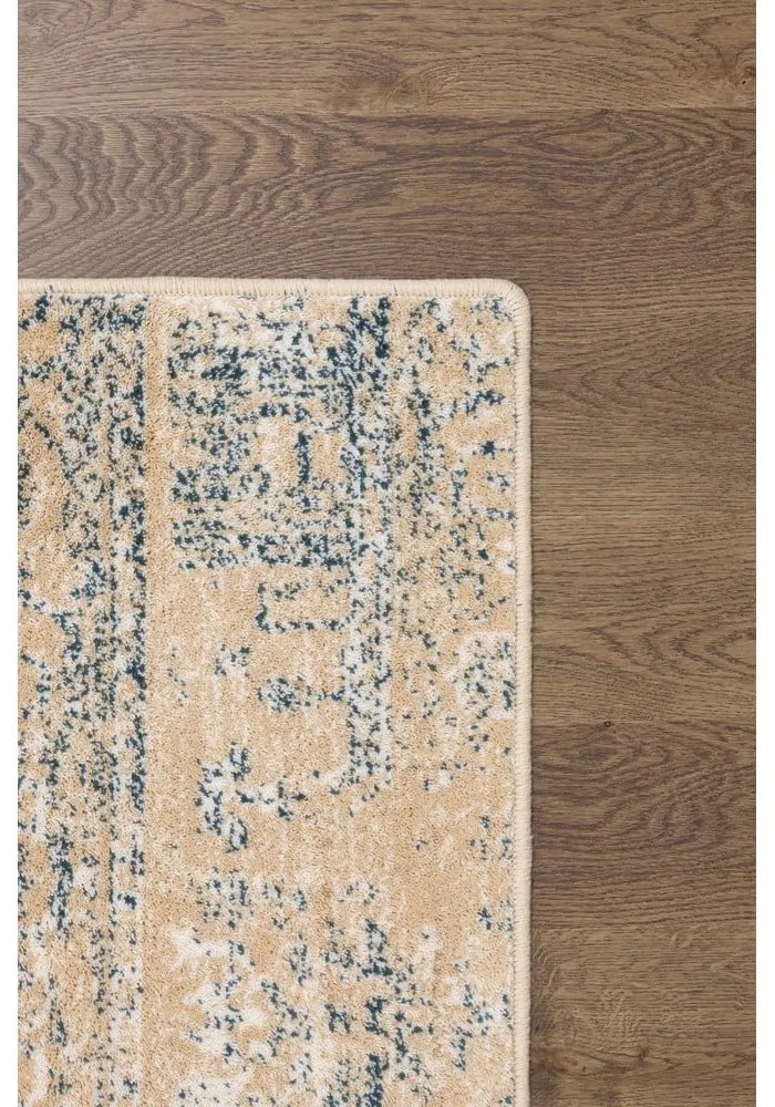 Covor bej din lână 133x180 cm Medley – Agnella
