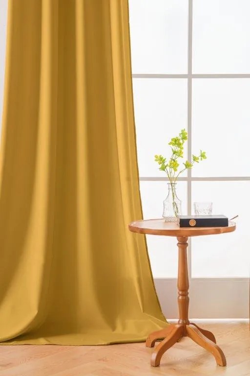 Draperie mustar cu rejansa OXFORD 140x250 cm