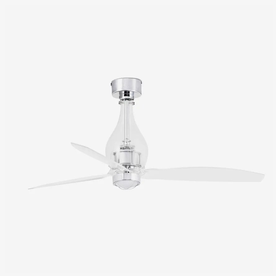 Lustra cu Ventilator si telecomanda MINI ETERFAN M LED transparent