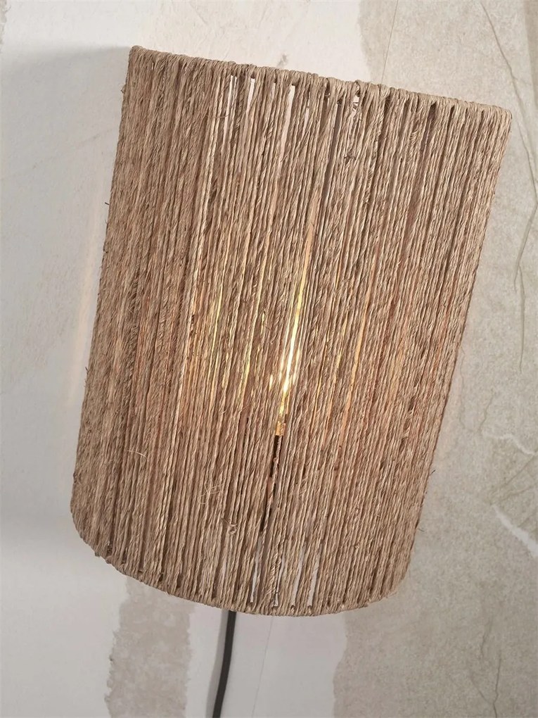 Aplica de perete eco din iuta Iguazu half 32cm nat