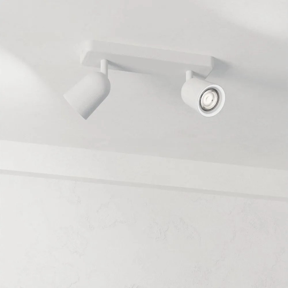 Eglo 901946 - Plafonieră cu spoturi CAMALDOLI, 2x GU10, 10W, 230V, alb