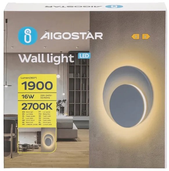 Aplică LED Aigostar LED/16W/230V 2700K alb