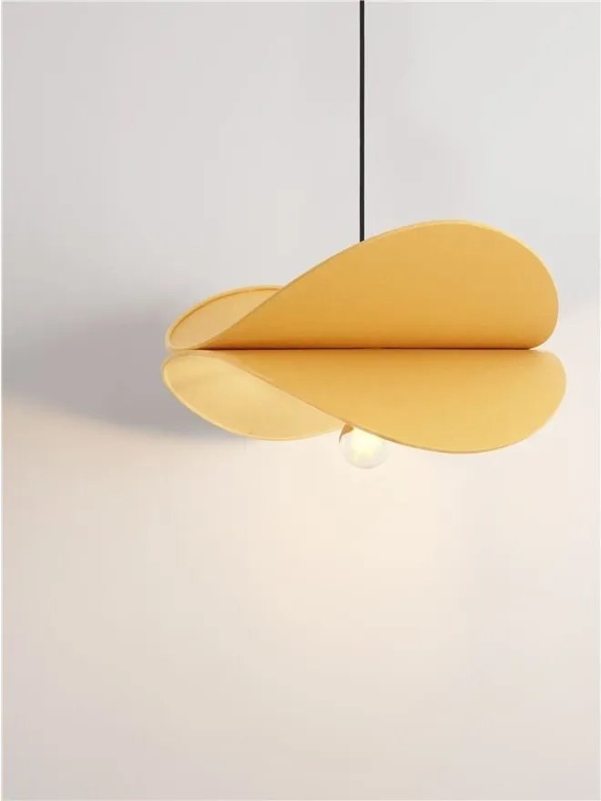 Lustra suspendata decorativa LUVE galben mustar