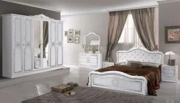 Dormitor italian clasic alb lucios LUISA