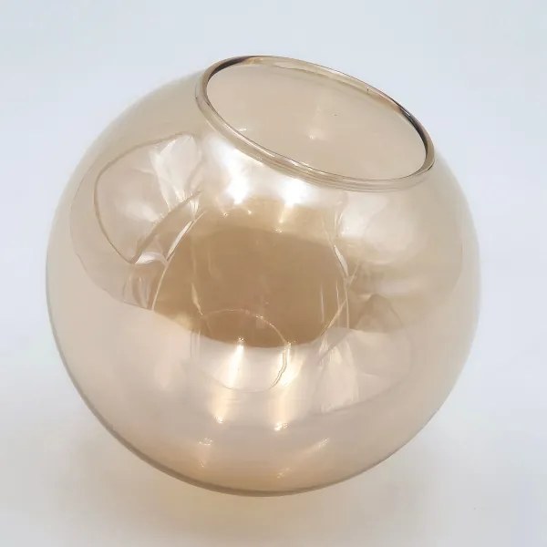 Lustră pe tijă ROLLO 8xE14/5W/230V auriu/fumuriu