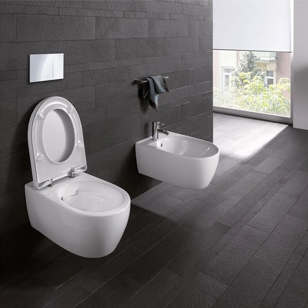 Capac de toaleta, duroplast, Softclose, alb
