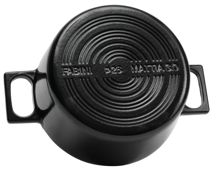 Cratiță cu capac din fontă 5,5 l adecvată pentru plita cu inducție Mattia 3.0 – FABINI