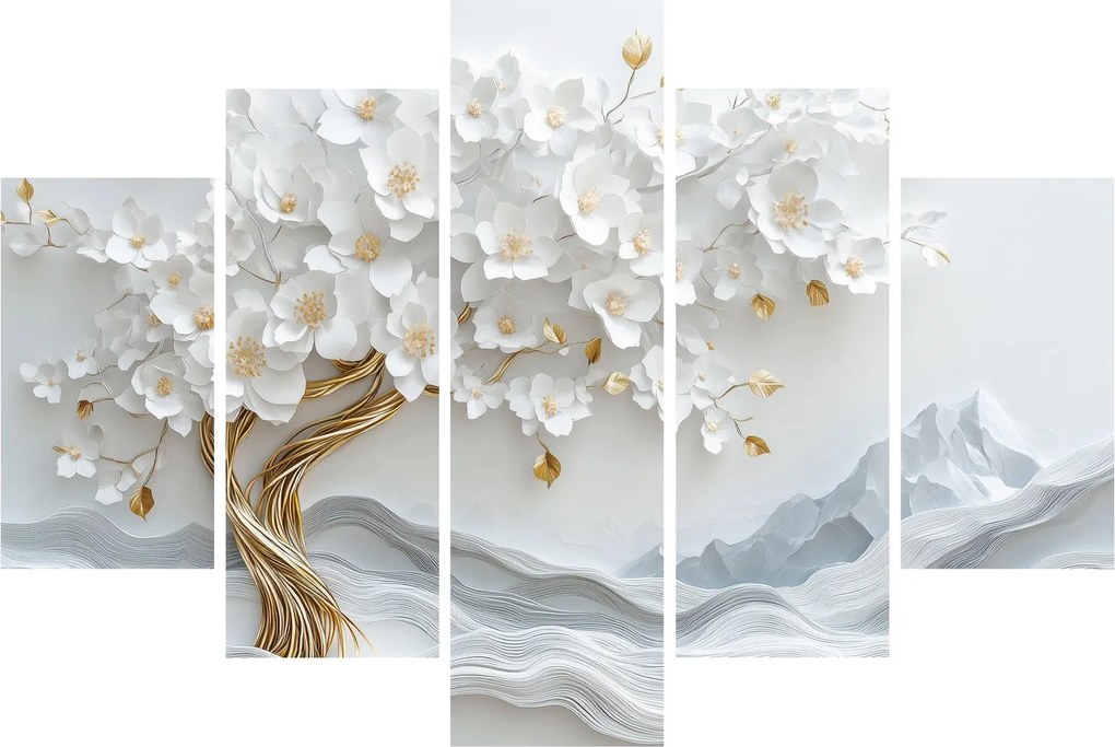 Tablou – Arborele vieții 3D elegant (150x105 cm)