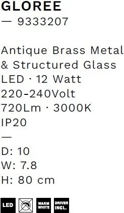 Aplica de perete LED design decorativ GLOREE