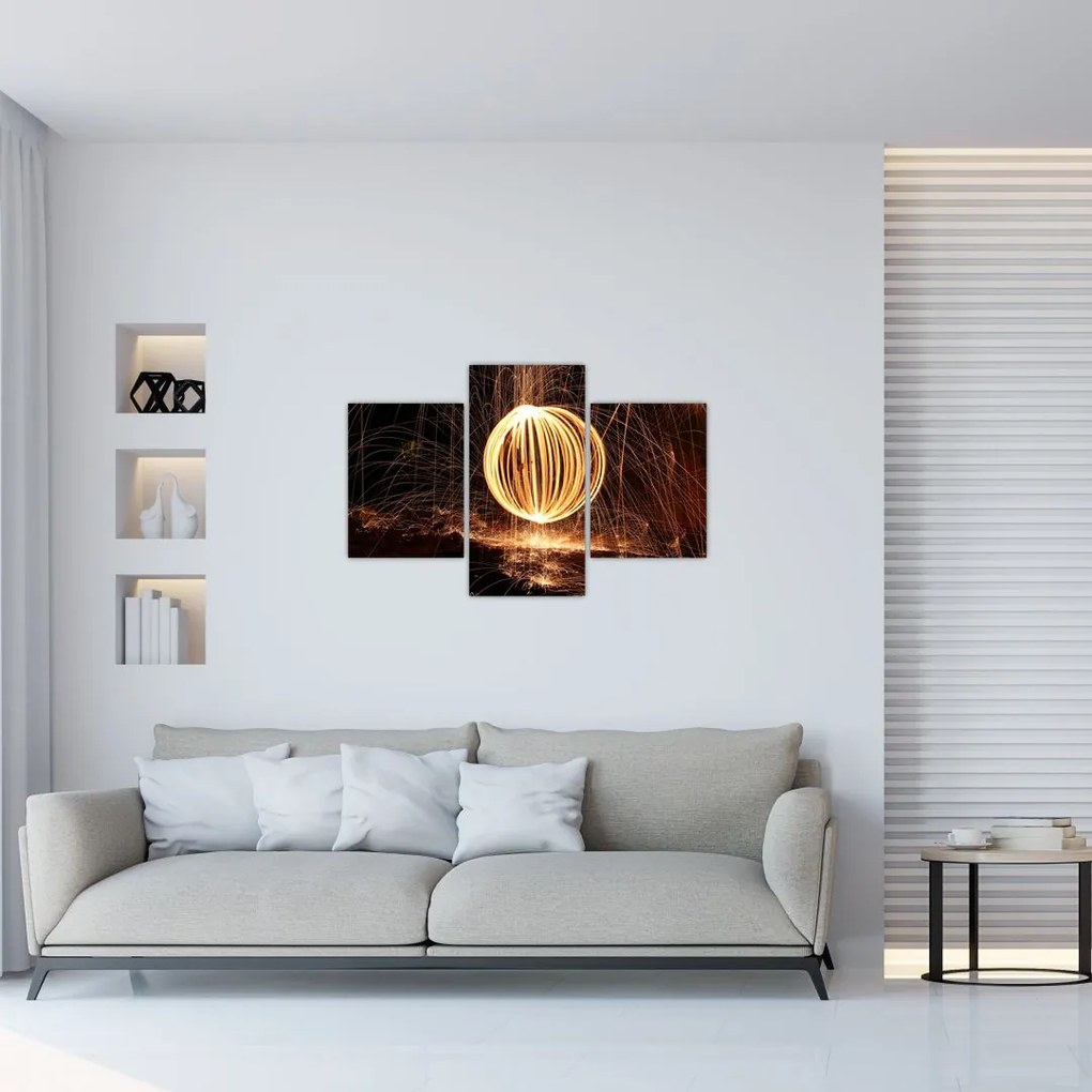Tablou cu bilă iluminată (90x60 cm)
