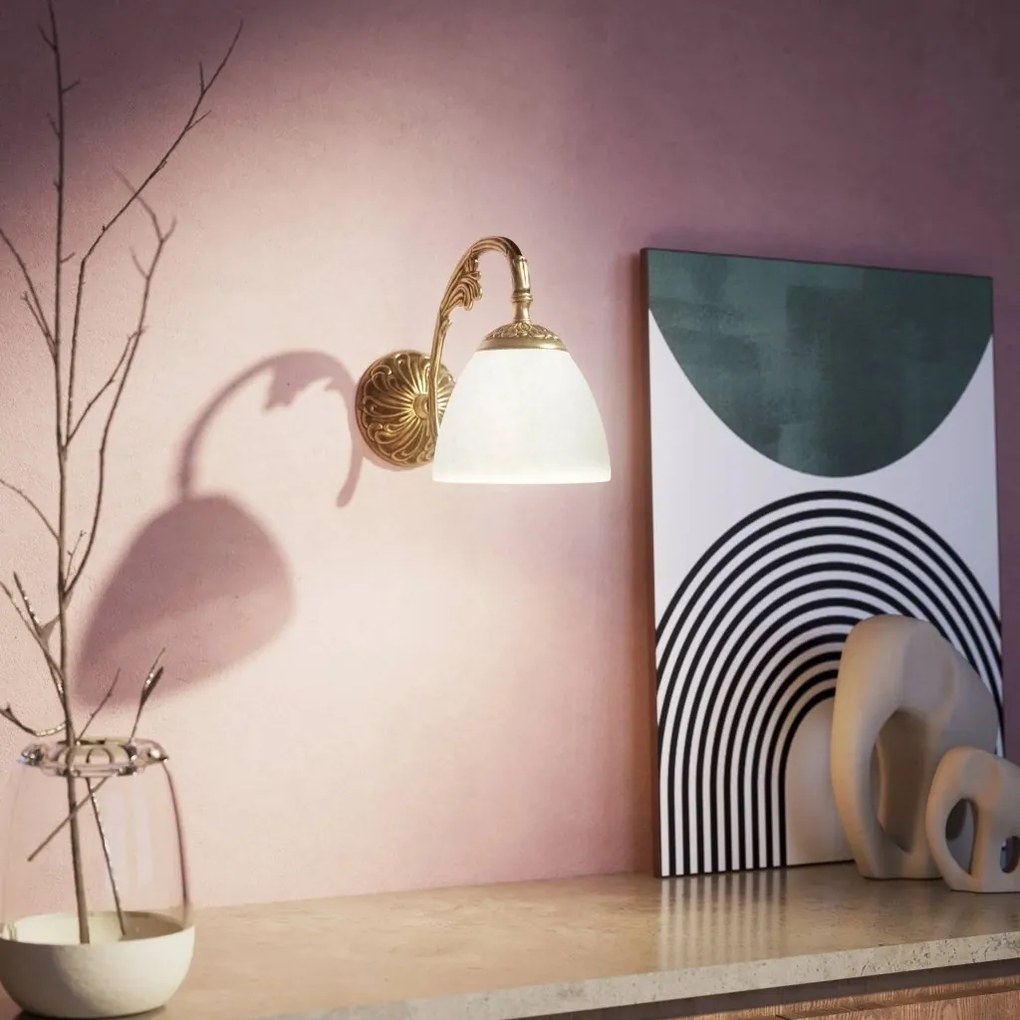 Aplica de perete din alama stil Art Nouveau Beatrice