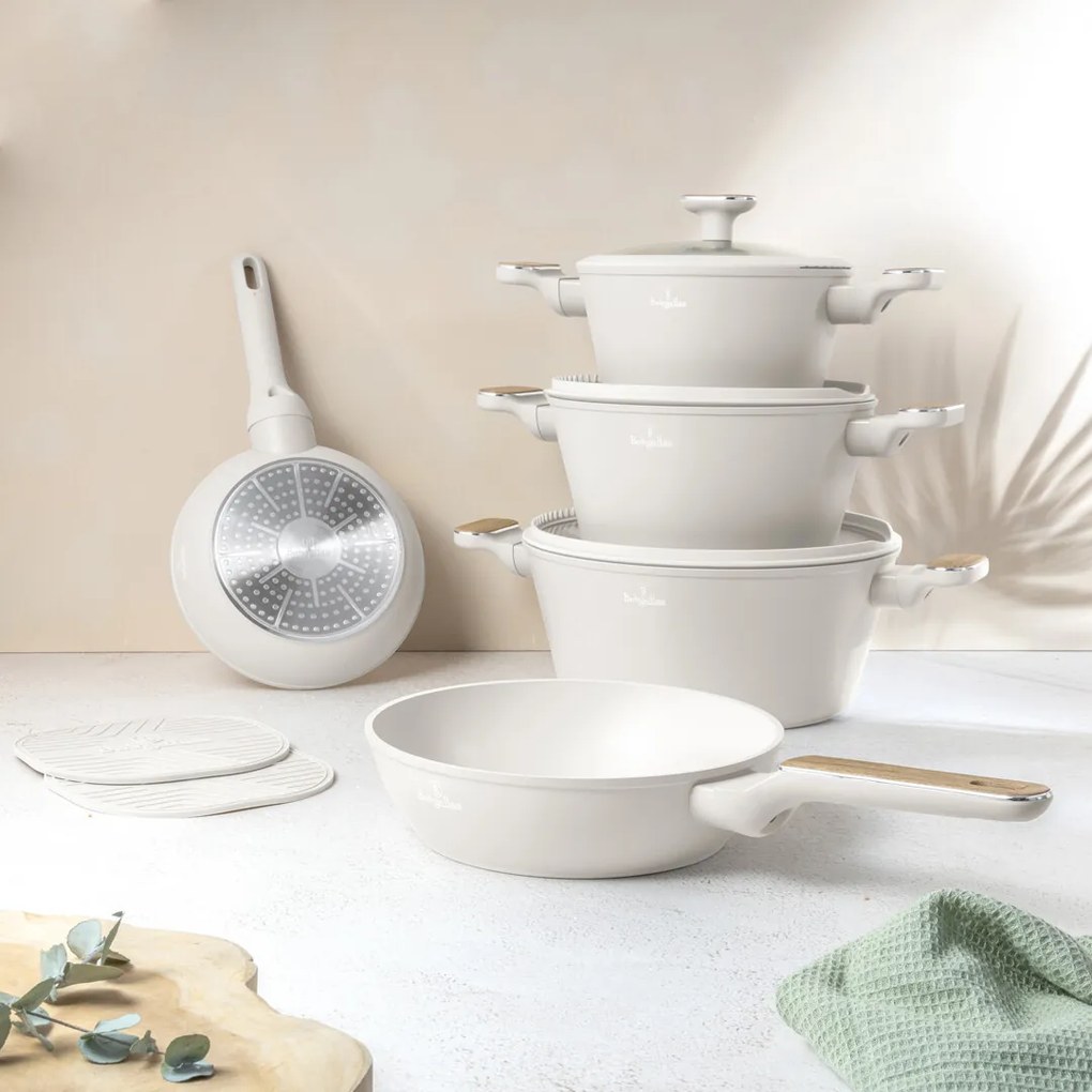 BerlingerHaus Set de vase cu suprafață din titanSahara Nordic, 10 piese