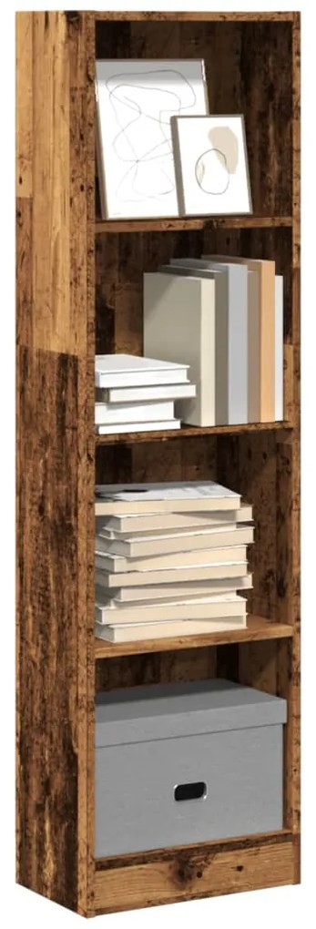 vidaXL Bibliotecă, lemn vechi, 40x24x143 cm, lemn prelucrat