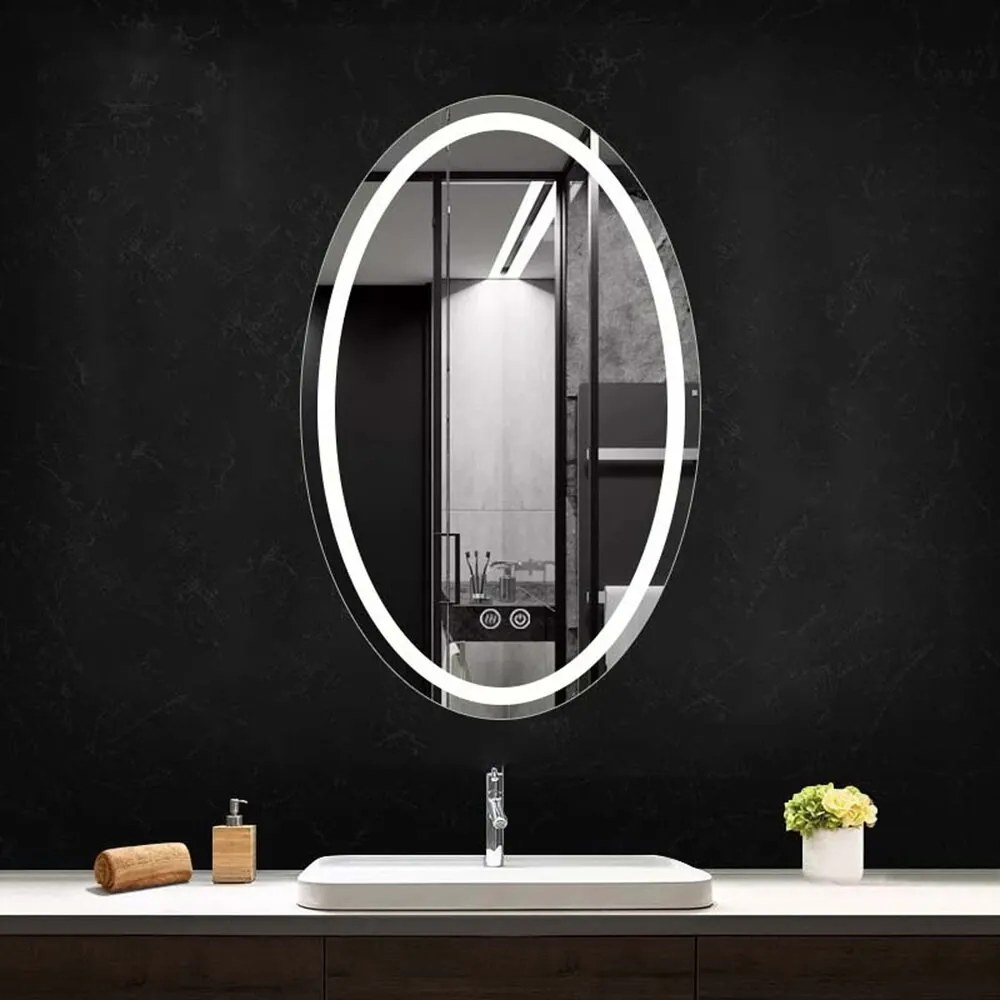 Oglinda cu iluminare LED si dezaburie Fluminia Picasso-IN-50 50x80 cm