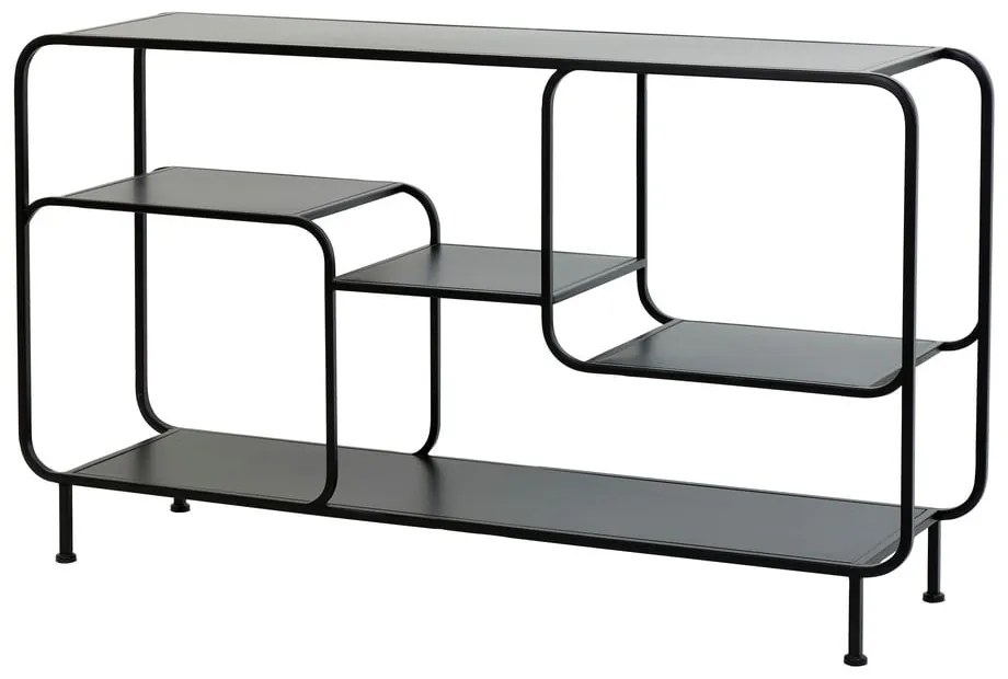 Bibliotecă metalică neagră 141x81,5 cm Winston - Light &amp; Living