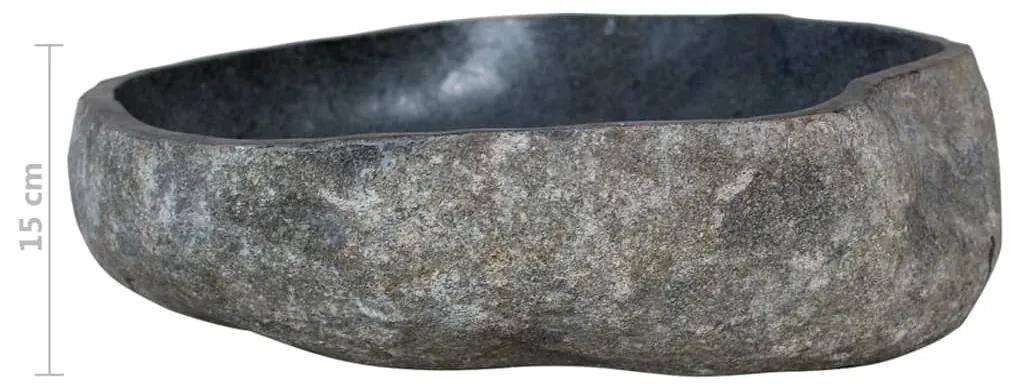 Chiuveta din piatra de rau, 38-45 cm, oval 38-45 cm