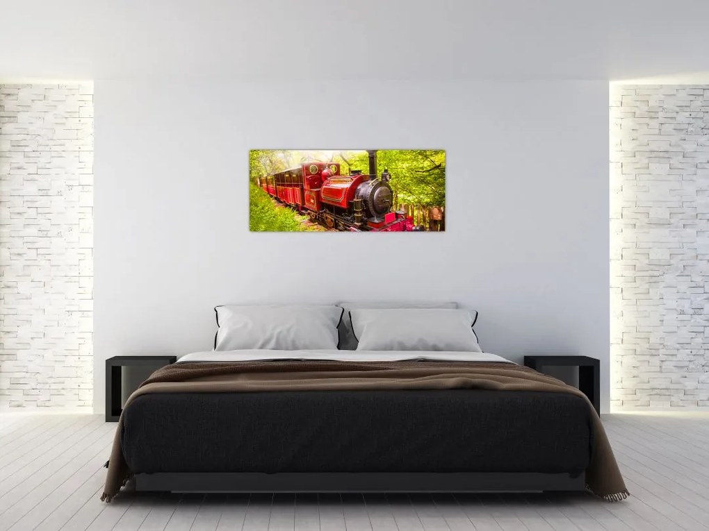 Tablou - Tren cu aburi (120x50 cm)