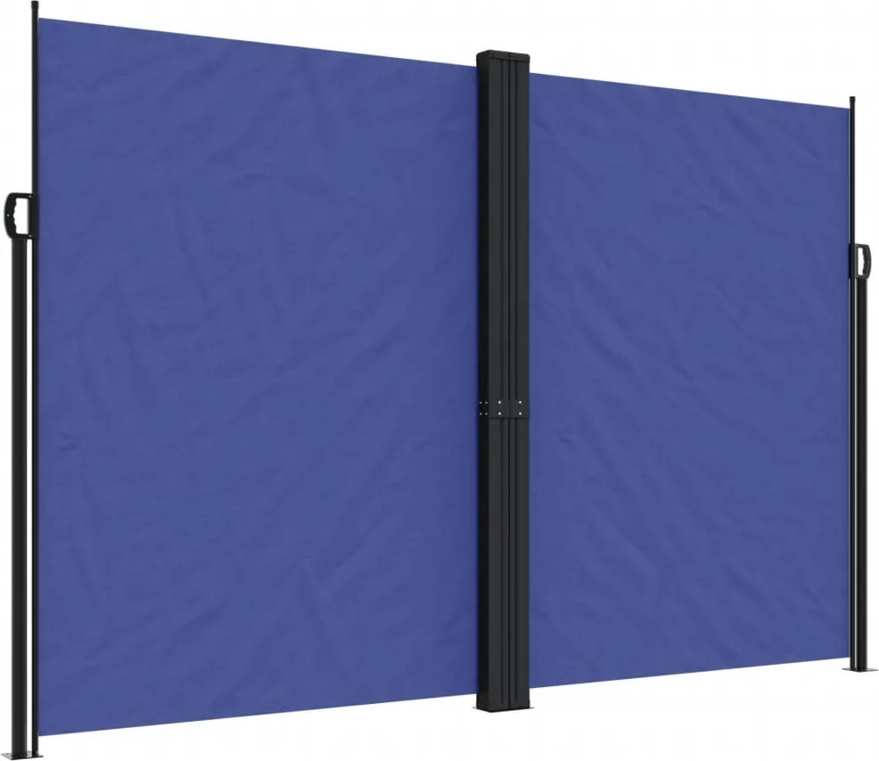 vidaXL Copertină laterală retractabilă, albastru, 220x600 cm