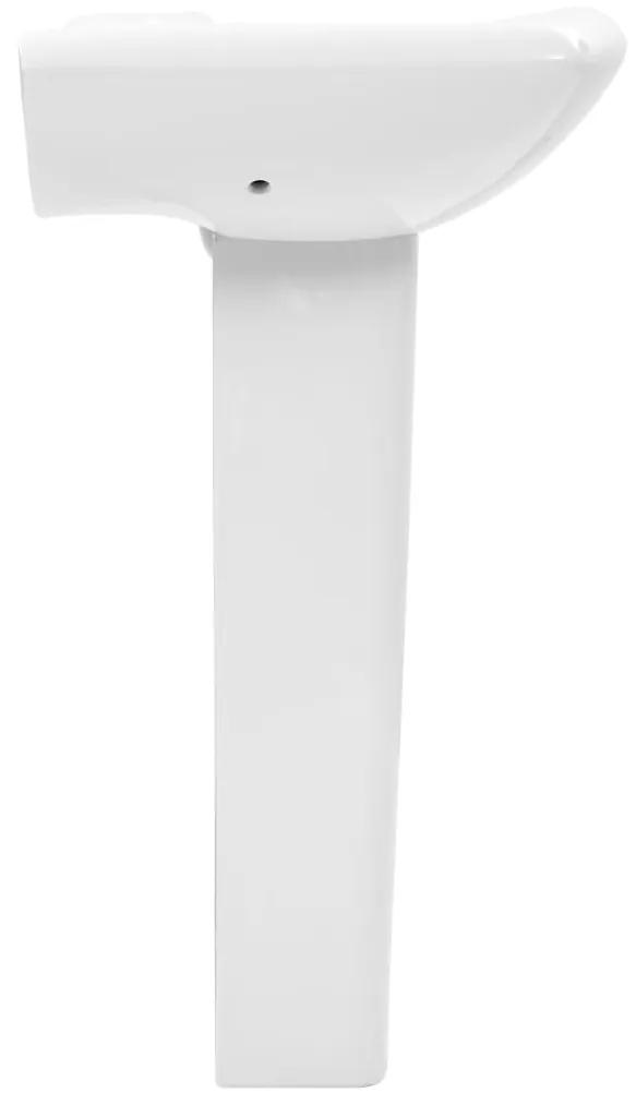 Lavoar cu piedestal, alb, 580 x 470 x 200 mm, ceramica