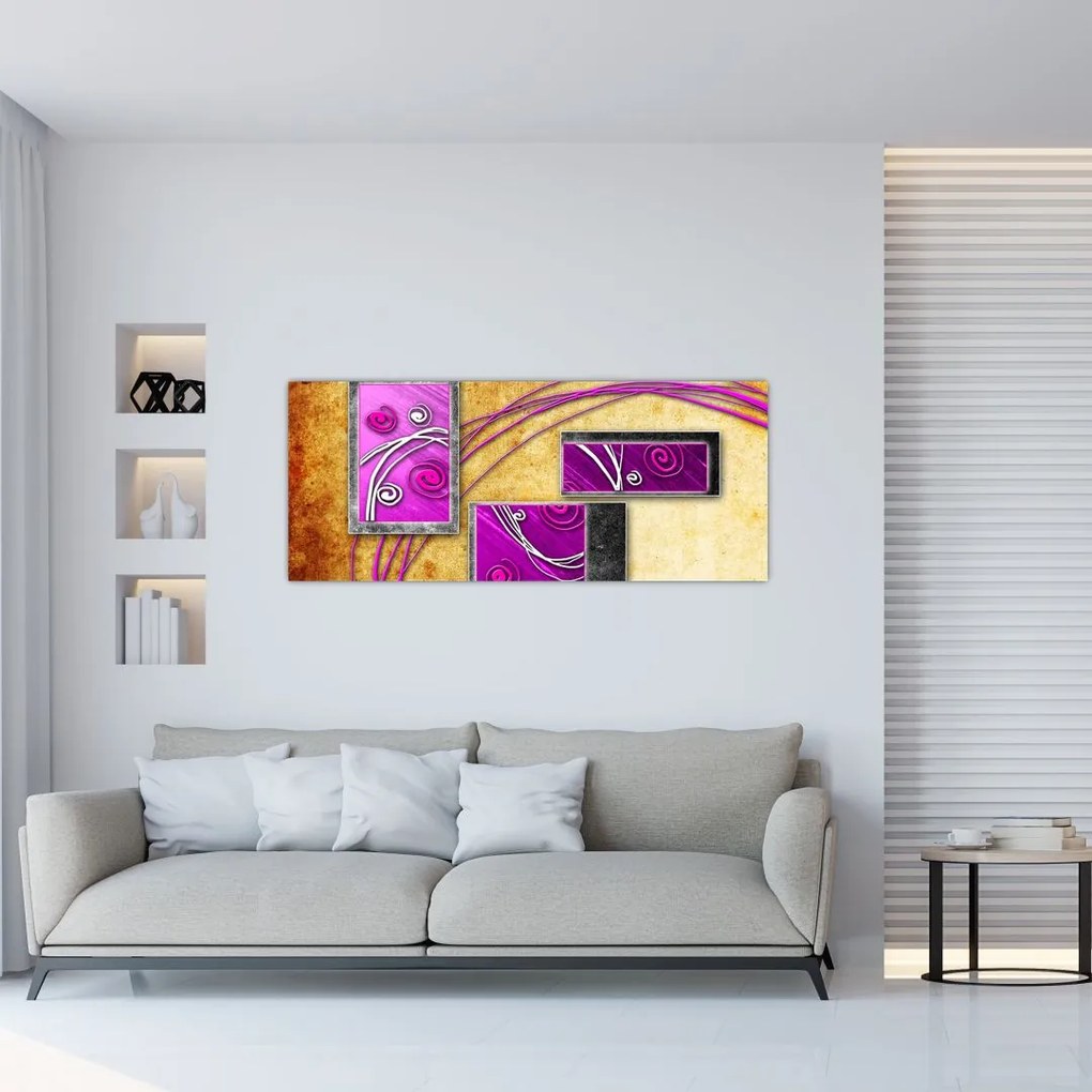 Tablou abstracție (120x50 cm)