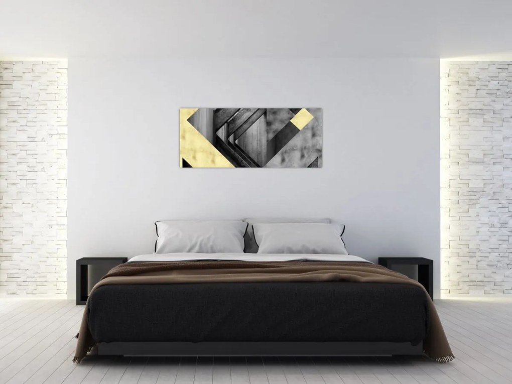 Tablou - Textura forme (120x50 cm)