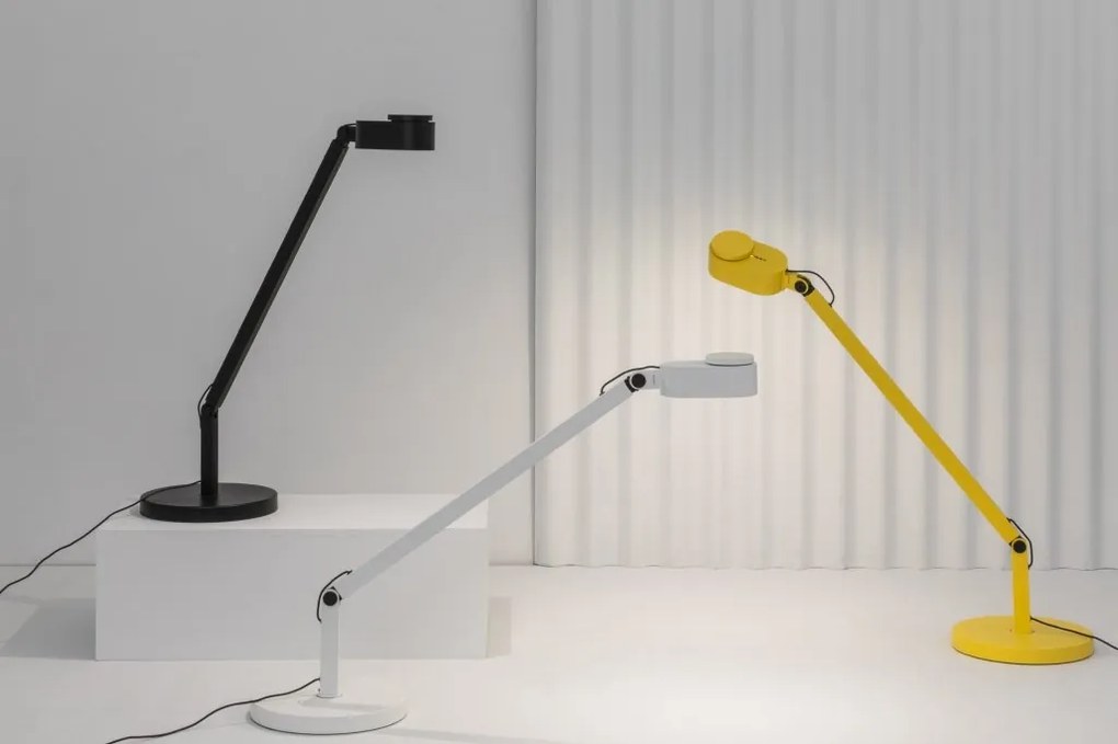 Veioza LED dimabila / Lampa de birou design ultra-modern INVITING galbena