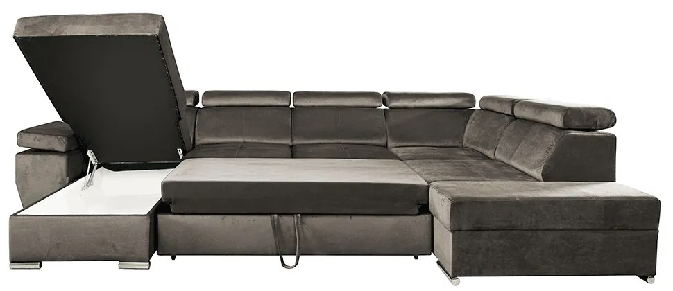 Set canapea fotolii Lamour (gri maro) (S). 1040164