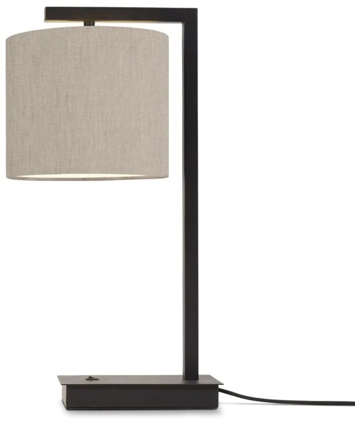 Veioza, Lampa de masa moderna Boston negru/ in deschis